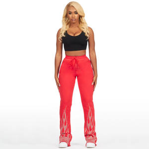 Pantalones Deportivos de Moda al por Mayor, Pantalones Deportivos de Alta Calidad para Mujer, Pantalones Deportivos con Logotipo Personalizado, Pantalones Deportivos con Estampado de Diamantes de Imitación - Product Image 1