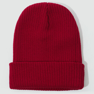 Bonnet unisexe en tricot à revers plié avec tissu côtelé extensible de qualité supérieure, doux et chaud, idéal pour les loisirs en plein air - Product Image 3
