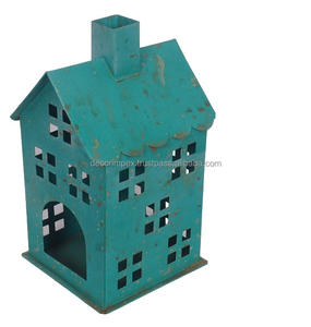 Décor indien ferme vendu à Antique peint en fonte Mini maison pour la décoration intérieure Noël maison cadeaux maison salon - Product Image 6