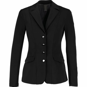 Chaqueta de competición ecuestre para mujer, personalizada, con 4 botones, elástica, a medida, OEM, al por mayor - Product Image 3