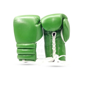 Guantes de Boxeo de Cuero Resistentes de Alta Calidad con Logotipo Personalizado, Absorción de Humedad, Antideslizantes, Secado Rápido, Cierre de Gancho y Bucle - ¡Oferta! - Product Image 1