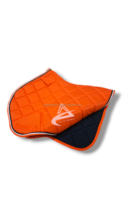 Comfortable Cotton Fabric Horse Protection QUICK DRY Breathable with Polycotton Lining Foam <b>Filling</b> Jumping saddle pad - Product Image 3