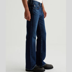 Pantalones deportivos transpirables de algodón de alta calidad para hombre, corte holgado, cintura ajustada, rectos, curvos, a rayas, OEM/ODM personalizados. - Product Image 4