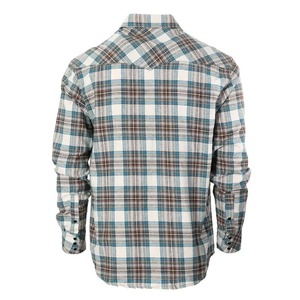 เสื้อเชิ้ตผ้าแฟลนเนลลายสก็อตผู้ชาย ผ้าฝ้าย 100% ขายส่ง ระบายอากาศได้ดี แขนยาว ทรงสุภาพ ผิวสัมผัสนุ่ม น้ำหนัก 220 กรัม ลายนูน ผลิตจากโรงงาน - Product Image 5