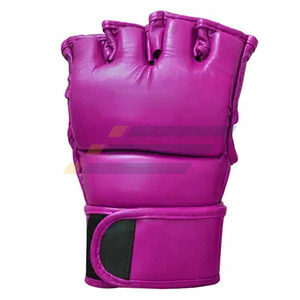 Gants de MMA de couleur noire de qualité supérieure, prix de gros, vêtements de sport pour la lutte, impression de logo personnalisée - Product Image 2