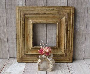 Wooden Photo <b>Frame</b> Fluted Timber Picture Display Tabletop Portrait <b>Frame</b> Home Office Decor Wood Framing Craft Holder - Product Image 3