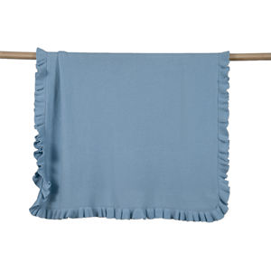 Manta de Bebé con Volantes, Color Sólido, para Primavera y Otoño, 289g-290g, Ecológica, Hecha en Vietnam, Tejida, 100% Algodón, Accesorios - Product Image 5