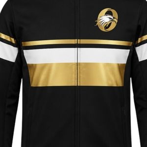 Men Black Gold Hockey Sports Jacket Polyester Athletic Wear Team Training Jacket Outdoor Sports Uniform Performance Apparel - Product Image 6