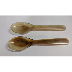 ชุดช้อนชาเขาวัวสี่ชิ้นทำด้วยมือชุดช้อนส้อมเขาควายแบบพรีเมี่ยมสำหรับใช้ในโต๊ะ - Product Image 2