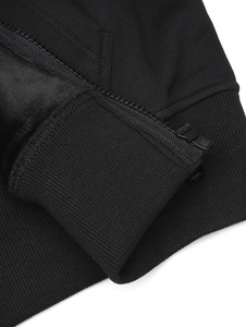 Sweat-shirt à capuche noir pour homme, broderie dragon et tigre, style chinois, coupe classique, en coton tricoté, pour l'automne - Product Image 3