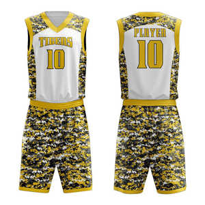 Uniformes de Baloncesto Personalizados de Alta Calidad, 100% Poliéster, Teñido Liso, Transpirables, de Secado Rápido, 180g, Ropa Deportiva, Precio Bajo, Verano - Product Image 3