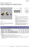 Offres Speciales PA66 blanc et noir M2 - M8 DIN 7985 vis et boulons a tete cylindrique a empreinte cruciforme en plastique