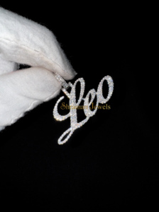 2025 Trending 925 Silver Fine Pendant Personalized Cursive Name with Bling Moissanite Diamond for Engagement Wedding Anniversary - Product Image 5
