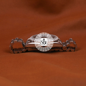 Reloj Mecánico de Acero Inoxidable con Cristales de Moissanita Cuadrados VVS, Chapado en Oro Brillante de Lujo, 100% Probado con Diamantes, Estilo Hip Hop - Product Image 4