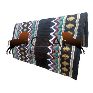 Premium Handwoven 100% New Zealand Wool Show <b>Pad</b> 34x42 Size Western <b>Saddle</b> <b>Pad</b> for Horses for Best Wholesale Price - Product Image 3