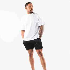 Men's 100% Cotton Double <b>Layer</b> Satin Gym Shorts Leopard Print Quick Dry Drawstring Closure <b>Mid</b> Waist Custom Graphic - Product Image 3