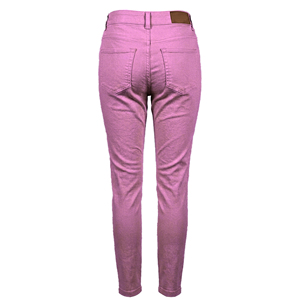 Jean décontracté pour femme, taille mi-haute, cinq poches, coupe droite, teint en pièce, lavable, respirant, longueur intégrale, 6,93 oz, Printemps-Été - Product Image 2