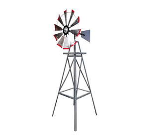 Sculpture décorative de moulin à vent en fer, style rustique agricole, pour une décoration de jardin haut de gamme - Product Image 1