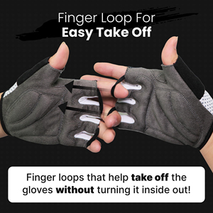 <b>Half</b> Finger Cycling Gloves for Gym and Outdoor Sports Padded Anti <b>Slip</b> Palm Breathable Back Cycling Gloves for Men - Product Image 3