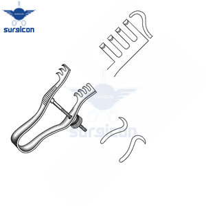 Retractor Autoajustable Finsen de 7 cm (2¾ Pulgadas) y 12 mm, Afilado, con Tornillo de Ajuste, de Acero Inoxidable, Reutilizable, Quirúrgico - Product Image 6