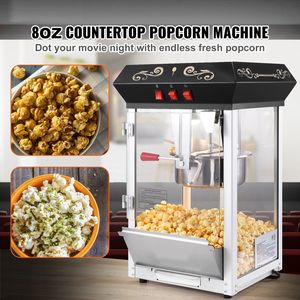 Macchina per Popcorn da Banco 850W, Pentola da 8 Oz in Vetro Temperato, Nuova Condizione, 48 Tazze/Lotto per Popper di Mais Crudo - Product Image 2