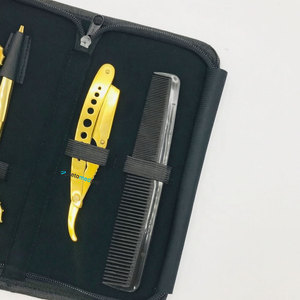 Ciseaux de coiffure professionnels durables avec rasoir et peigne, ciseaux de barbier pour la beauté des cheveux, logo personnalisé - Product Image 4