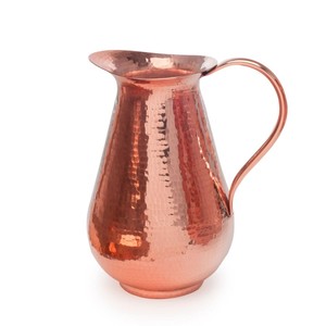 Jarra de Agua de Cobre Puro de Alta Calidad con Asa de Latón, Forma y Tamaño Personalizables, Incluye Tapa, Precio al por Mayor - Product Image 5