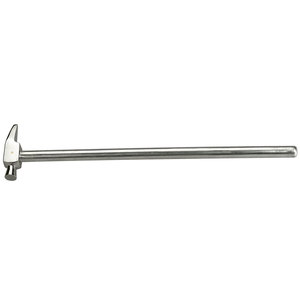 Marteau à riveter, manche en métal, 215 mm, instrument de laboratoire dentaire pour rivetage de précision, formage de métaux, fabrication de prothèses - Product Image 2