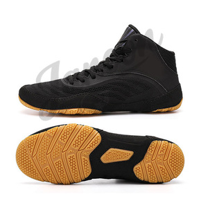 รองเท้าชกมวยโลโก้สั่งทำได้ รองเท้าบู๊ทชกมวยประสิทธิภาพสูง น้ำหนักเบา สำหรับใช้ในยิมและเวที รองเท้าชกมวยสำหรับฝึกซ้อม น้ำหนักเบา - Product Image 2