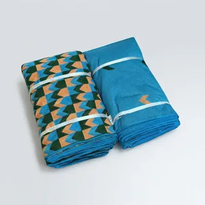 Tela de algodón estampada con patrón geométrico, tejido textil para vestidos, ropa de cama, toallas, prendas de vestir y uso doméstico. - Product Image 4