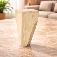 Pieds de meubles en bois massif géométriques modernes, pieds de remplacement élégants avec options de bois personnalisées pour canapé et chaise