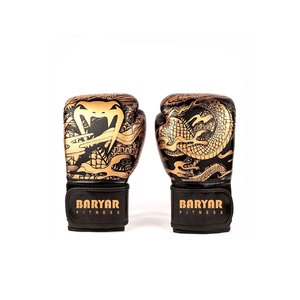 Gants de boxe en cuir personnalisés de haute qualité, nouveau style, pour entraînement de boxe, noir et or, vente en gros - Product Image 4
