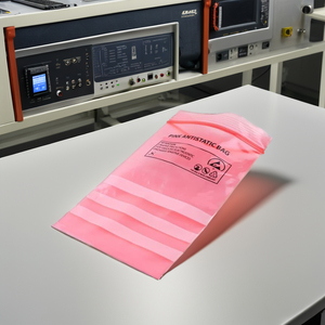 ESD Resistant LDPE Zipper Packaging <b>Bags</b> with Gravure Print for Electronics <b>Storage</b> and Transportation - Product Image 1