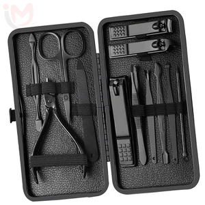 Professional 12 Piece Manicure Set Nail Clippers Pedicure Kit Stainless Steel Grooming Beauty Tools Set - Product Image 5
