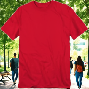 Camiseta Lisa Estampada Personalizada, Unisex, Manga Corta, Cuello Redondo - Product Image 5