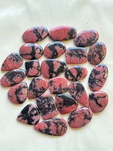 Diamant naturel Rhodonite Cabochon Pierres précieuses roses en vrac Formes et tailles variées Polies pour la fabrication de bijoux - Product Image 1