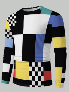 TRIBON SPORTS <b>Men's</b> <b>Striped</b> Pattern <b>Long</b> <b>Sleeve</b> Knitted Casual <b>Shirt</b> Neck Full <b>Sleeve</b> Spring Fashion 100% Cotton Anti-Shrink - Product Image 2