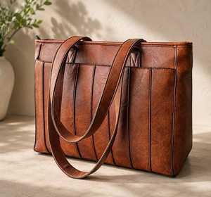 Women's Accessories Casual Style Genuine Leather Handbags Custom Brand Logo Printing OEM ODM Customized Shopping Bag & Purse - Product Image 5