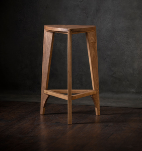 Juego de Taburetes de Bar Industriales Marrones y Negros, Altura de Mostrador, Diseño Vintage Informal, para Cocina, Comedor, Exterior, Comercial - Product Image 2