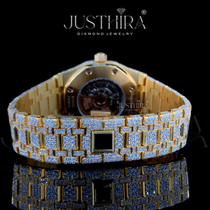 Reloj Automático Premium para Hombre, Totalmente Cubierto de Diamantes, con Esfera de Acero con Corte de Diamante de Laboratorio, Estilo Hip-Hop, Reloj de Pulsera de Moda - Product Image 2