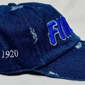 หมวกเบสบอลยีนส์สีน้ำเงินเข้ม Zeta Phi Beta รุ่น Finer แต่งลายปักสีน้ำเงิน พร้อมสายปรับได้ สไตล์ลำลอง แฟชั่น - Product Image 4