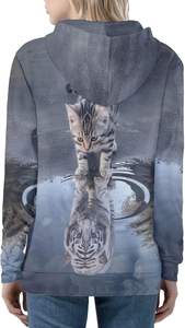 ROMEO INDUSTRY Sweat à capuche zippé pour femmes et adolescentes, respirant, 95% polyester, 5% élasthanne, automne, XS-5XL - Product Image 3