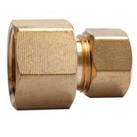 Adaptador Macho de Compresión de Latón Forjado de Alta Calidad para Tuberías, Flexible de Alta Presión OEM (AOL-107) SAE # 060103