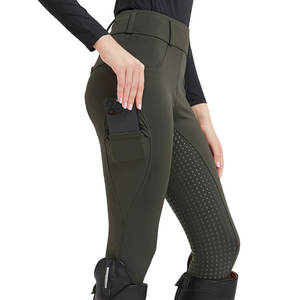 Leggings de equitación de cintura alta elásticos para mujer, de la mejor calidad OEM, nueva moda, superventas - Product Image 3
