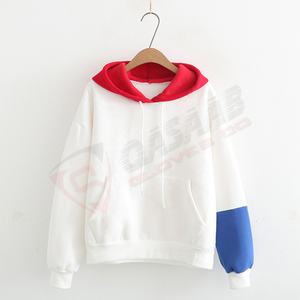 2025 Men's Cotton Fleece Sweatshirts Color-Block Fashion Embroidered Street Wear Pullover Hoodies Winter OEM Wholesale - Product Image 2