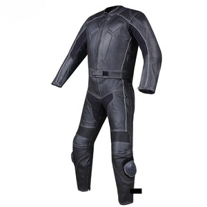 Traje de Motociclismo de Cuero para Hombre, Manga Larga, Color Negro y Gris, Impermeable, para Todas las Estaciones, Personalizado G - Product Image 3