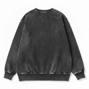 Sweat-shirt en molleton délavé à l'acide, haute qualité, tissu coton 300g, prix abordable, fournisseur OEM, streetwear unisexe - Product Image 2