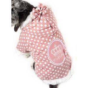 Felpa Elegante con Fiocco a Pois per Animali Domestici, Maglione per Cuccioli e Piccoli Animali - Product Image 3