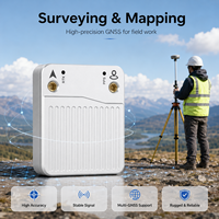 Penerima GNSS RTK Lingyuanshikong Base Et Rover X43C-2 IMU Multi-Band GPS BDS Galileo IP54 -30~65C untuk Pemetaan Drone dan Robot