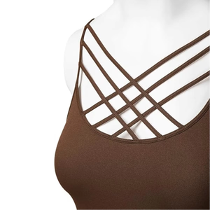 Sujetador Deportivo Atlético para Mujer, Top Corto con Múltiples Tirantes, Ropa de Yoga y Gimnasio, Logotipo Personalizado, OEM, Proveedor Mayorista de Ropa Deportiva - Product Image 3